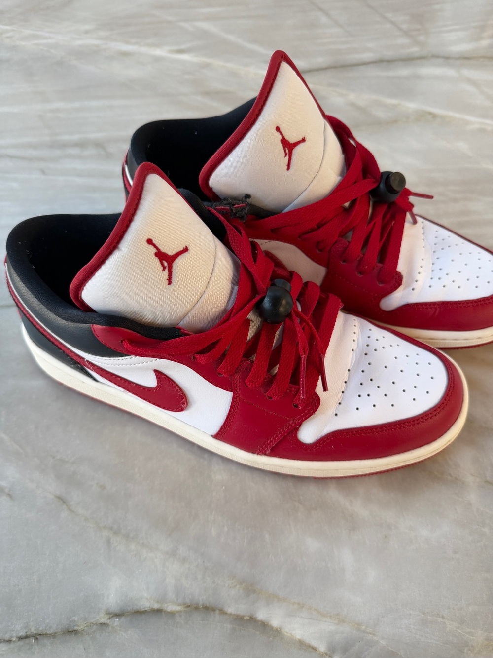 Nike Air Jordan 1 Low Retro Shoes White Black Gym Red DC0774-160 WOMEN SIZE 11 - Picture 8 of 8